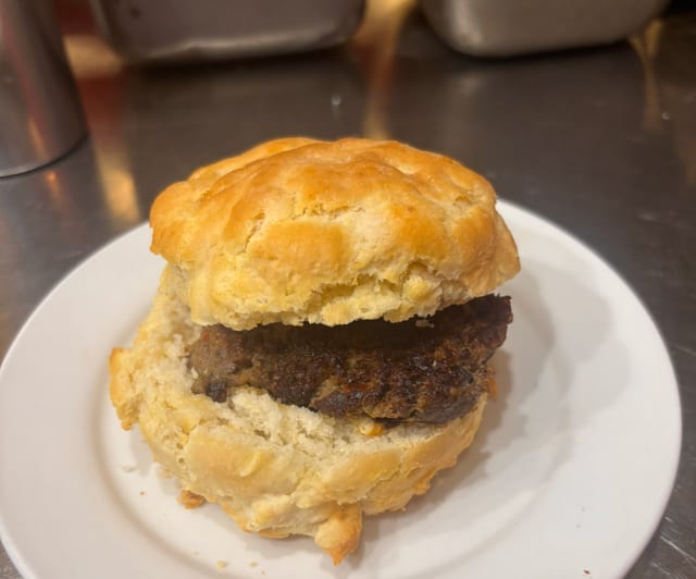 Sausage Biscuit.