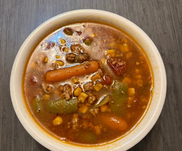 Vegetable Beef Soup.