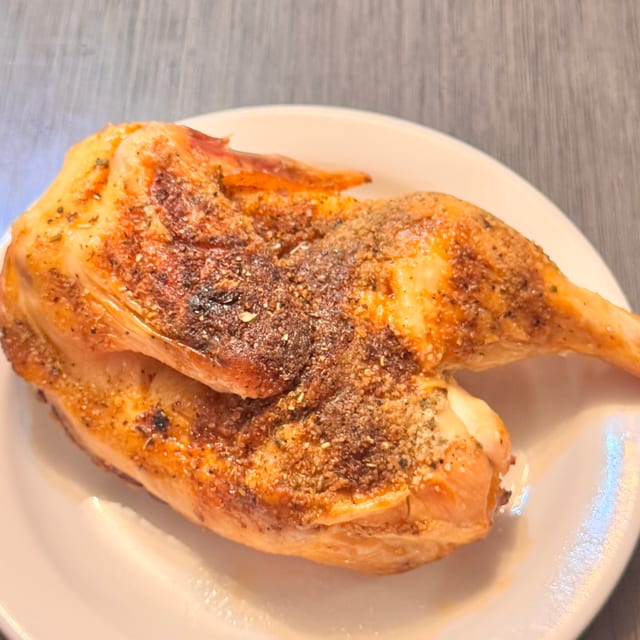 Smoked Half Chicken.